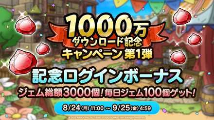 1000万記念_ログボ