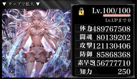 ステータスが・・・