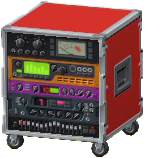 エフェクターラックのレッドの画像