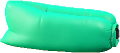 エアーソファのグリーンの画像