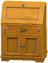 アンティークなビューロのナチュラルの画像