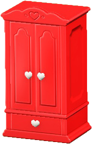 キュートなクロゼットのレッドの画像