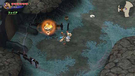 回収は台座をファイアで焼いてから