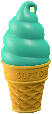 ソフトクリームランプのラムネの画像