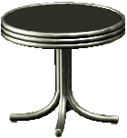 ダイナーなミニテーブルのブラックの画像