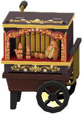 てまわしオルガンのダークブラウンの画像