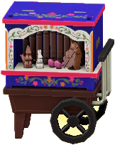 てまわしオルガンのブルーの画像