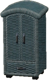 ラタンのクロゼットのグレーの画像