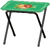 TVトレイのブラックの画像