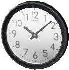 ウォールクロックのブラックの画像