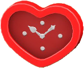 キュートなかべかけどけいのレッドの画像