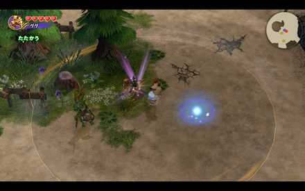 入ってすぐの敵からケアルを入手