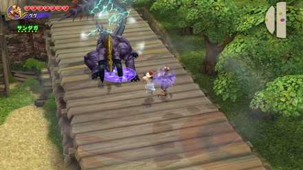 マップ両端の高台にいるベヒーモスが鍵を持つ