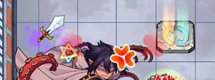 天使を倒すと剣がドロップ