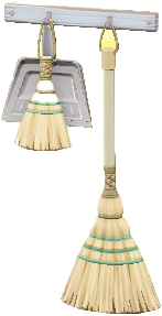 ほうきとちりとりのホワイトの画像