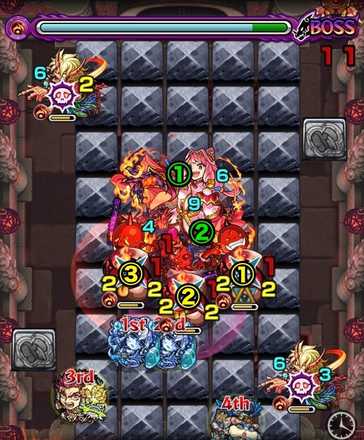 ボス1 弱点移動位置