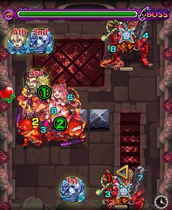 ボス2 弱点移動位置