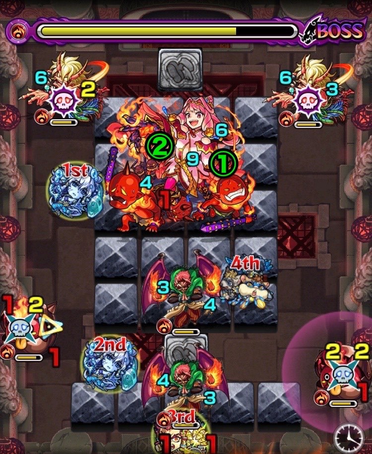 ボス3 弱点移動位置