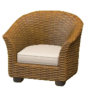 ラタンのソファ画像