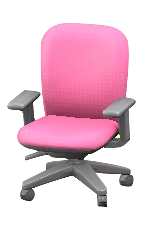 オフィスのチェアのピンクの画像