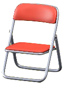 パイプイスのレッドの画像