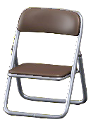 パイプイスのブラウンの画像