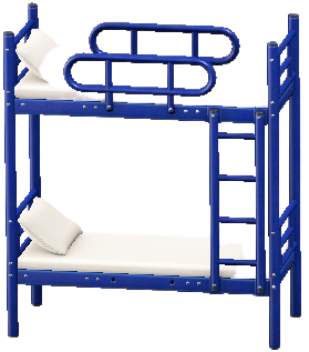 にだんベッドのブルーの画像