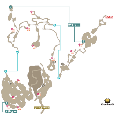 霧雨の湿原マップ