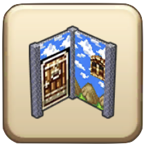 ドット風の青空のかべ