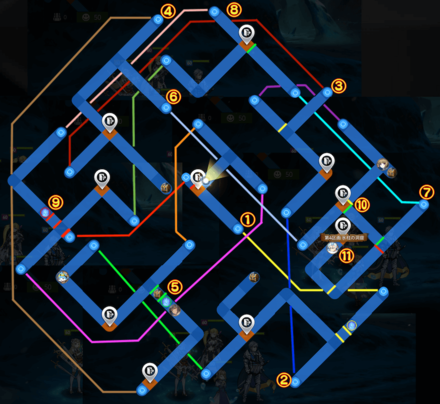 山岳の渓谷の画像