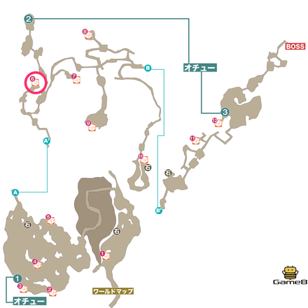 霧雨の湿原マップ