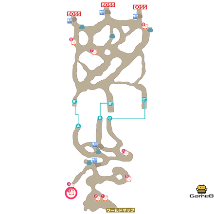 雨煙るキランダ火山マップ