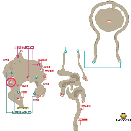 月明かりの砂漠マップ
