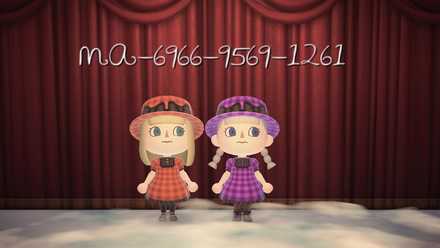 チェックワンピース画像