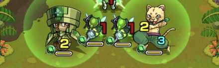 ハチにふれつつ攻撃