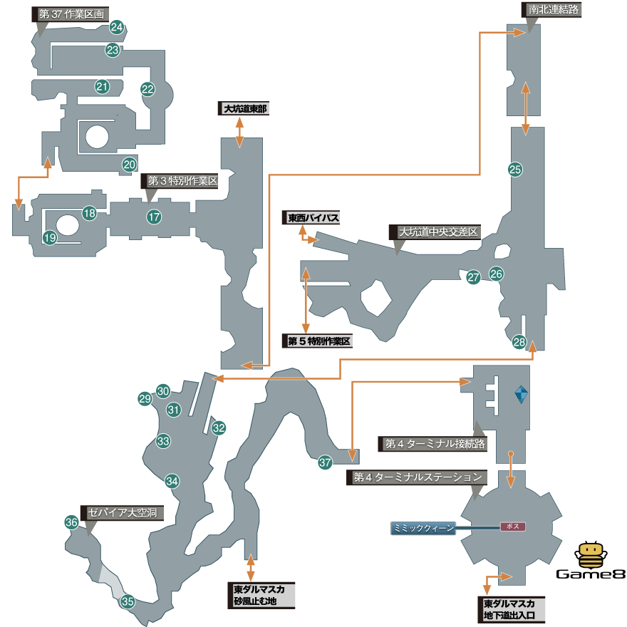 Ff12tza バルハイム地下道のマップとトレジャー一覧 ゾディアックエイジswitch ゲームエイト