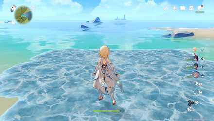 氷元素を駆使して海を渡る画像