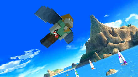 エリトラで飛んでいる様子