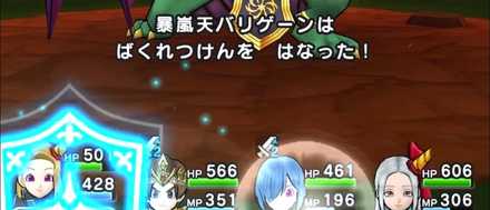 ばくれつけんはパラディンで対処