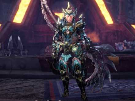 MHWのEXディノイエロαの重ね着