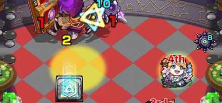 弱点パネルをふみつつ攻撃