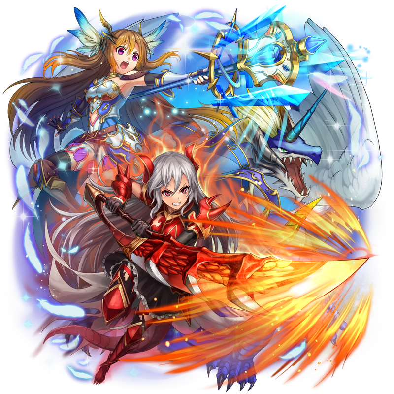 オセロニアの［蒼赤の友］レクシア＆アルンの画像