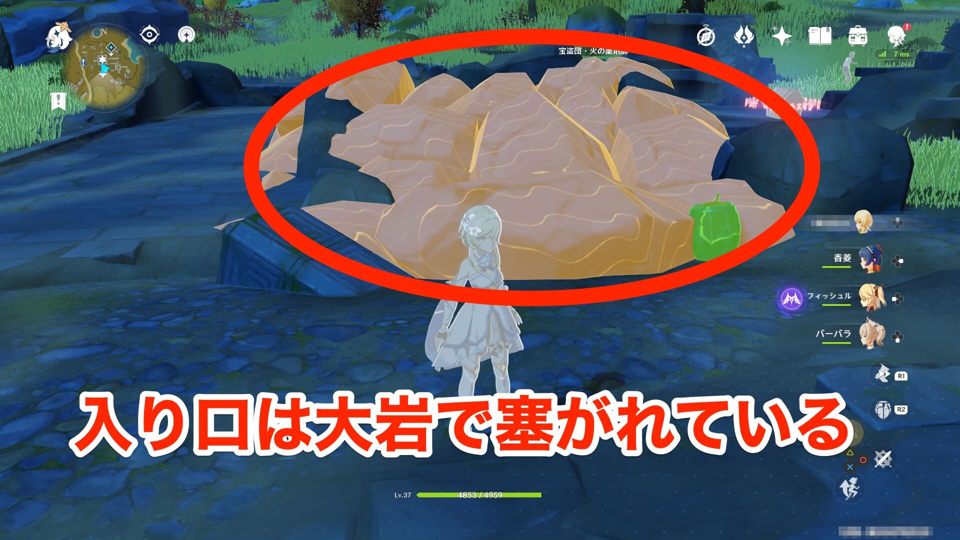 瓊璣野の⑱の岩神の瞳