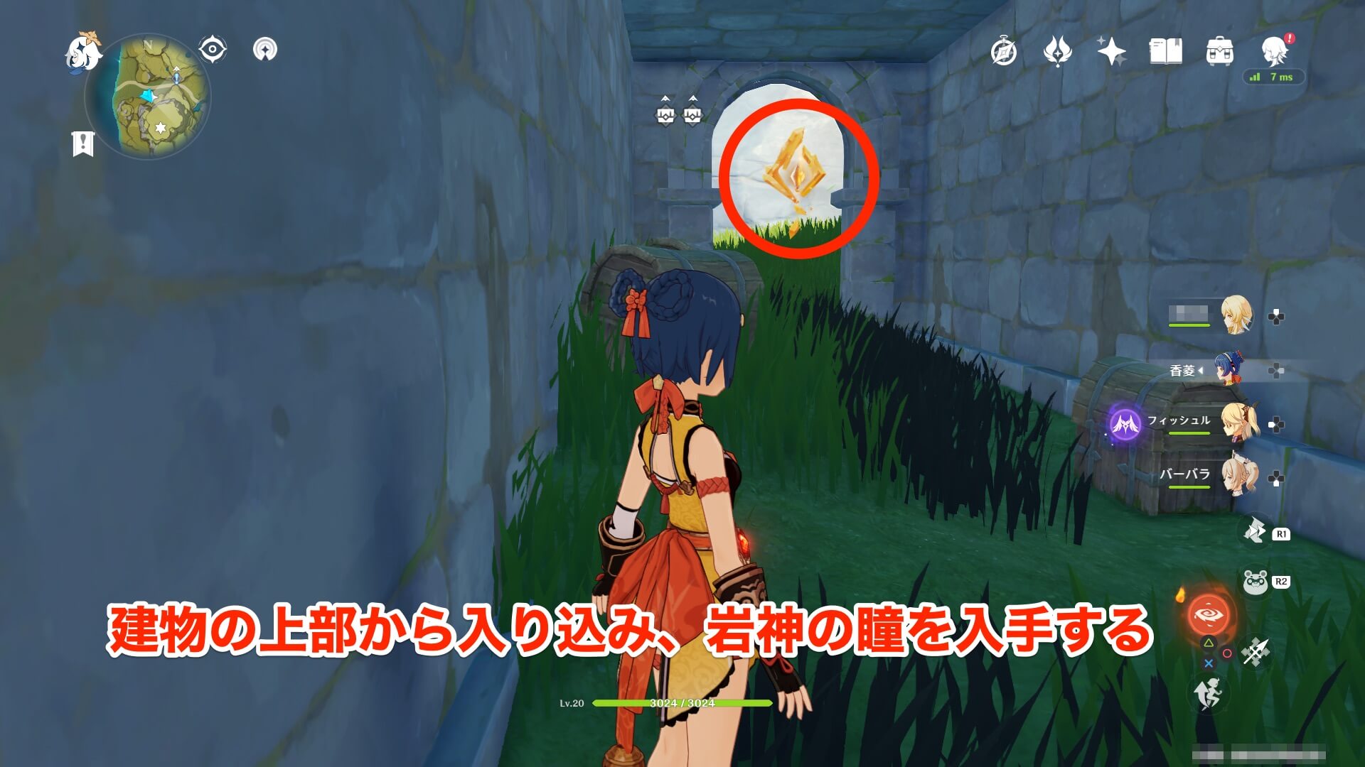 雲来の海の⑥の岩神の瞳