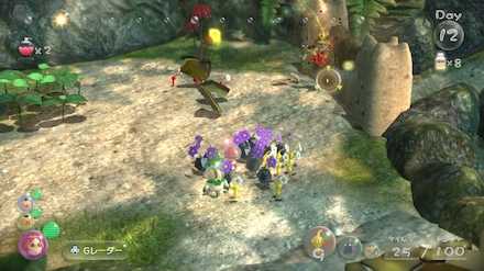 カケラ回収をしながら土のカベを壊す