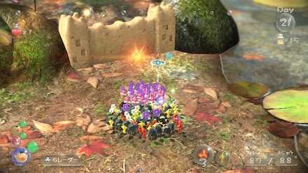 ハチスズメを倒して土のカベを開く