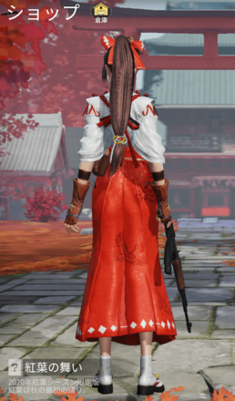 紅葉の舞い画像