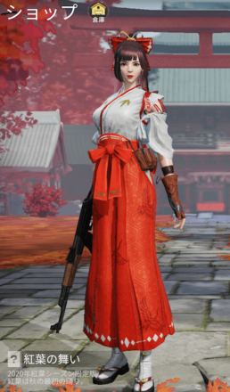 紅葉の舞い画像