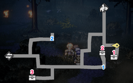 ヘルミニア邸への裏道 宝箱 位置