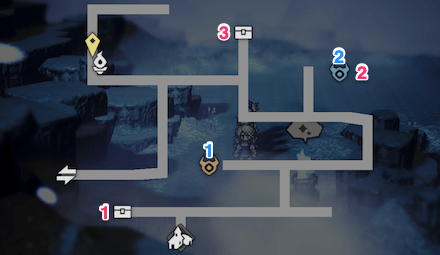 エンバーグロウ雪山 宝箱 位置